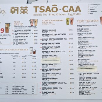 Tsaocaa - Menu - Desserts Near Me - Houston, Texas Tsaocaa - Menu - Desserts Near Me - Houston, Texas