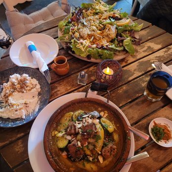 Tajine - Tajine for 2 & Bastilla & Beldi Cheese (we'd already dug into that one!) ;P - Vegetarian Near Me - Santa Fe, New Mexico Tajine - Tajine for 2 & Bastilla & Beldi Cheese (we'd already dug into that one!) ;P - Vegetarian Near Me - Santa Fe, New Mexico