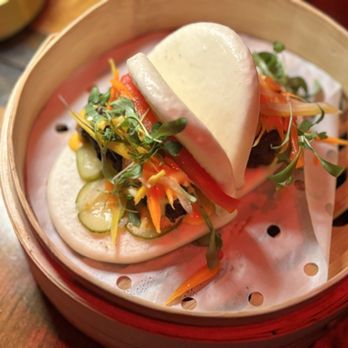 Singapore Room - Pork Bao Buns - Lounges Near Me - Saugatuck, Michigan Singapore Room - Pork Bao Buns - Lounges Near Me - Saugatuck, Michigan