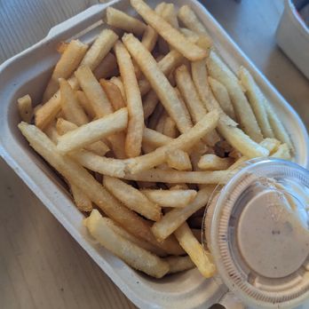 Papi Clary's Kitchen - French fries, with spicy house sauce. - Asian Fusion Near Me - Concord, California Papi Clary's Kitchen - French fries, with spicy house sauce. - Asian Fusion Near Me - Concord, California