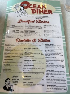 Menu photo 3 Ocean Diner Hermosa Beach, CA
