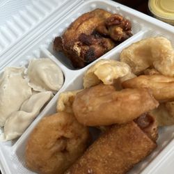 Xin's Chinese Restaurant & Dragon Lounge - (Leftover) Pu Pu Platter for 2 and the steamed dumplings