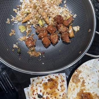 Yard House - Yard House orange chicken with heart stopping amount of red pepper flakes and seeds - New American Near Me - Phoenix, Arizona Yard House - Yard House orange chicken with heart stopping amount of red pepper flakes and seeds - New American Near Me - Phoenix, Arizona