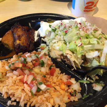 El Pollo Tote - See those plantains? Yum! - Mexican Near Me - Omaha, Nebraska