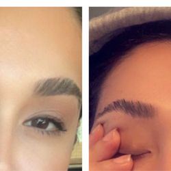 Brow Arc - Before (left) and After (right) Brow Arc