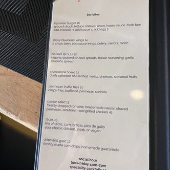 Hyperion Social - Bar bites - Cocktail Bars Near Me - Los Angeles, California