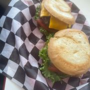Photo of Midpoint Cafe And Gift Shop - Adrian, TX, United States. Gf hamburger