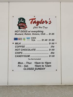 Menu photo 7 Taylor Bros Hot Dog Stand Visalia, CA Menu photo 7 Taylor Bros Hot Dog Stand Visalia, CA