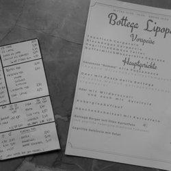 Lipopette - La carte des plats et boissons