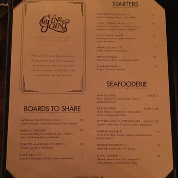 CW's Gin Joint - Menu Page 1 - Cocktail Bars Near Me - Tampa, Florida CW's Gin Joint - Menu Page 1 - Cocktail Bars Near Me - Tampa, Florida