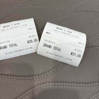 Luxe Nails - Price for each process received - Nail Salons Near Me - Buena Park, California