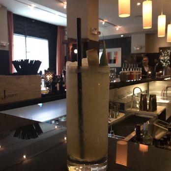 Junoon - Tandoori Tequila. $16. Patron repasado tequuka, tandoori pineapple, curry leaf, pippali pepper, lime - Indian Near Me - New York, New York