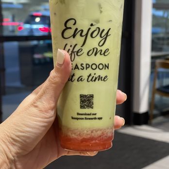 Teaspoon - Strawberry Matcha Royal - Bubble Tea Near Me - Las Vegas, Nevada