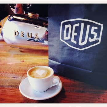 Deus Ex Machina - Flat White (Latte) love @ Deus - Men's Clothing Near Me - Venice, California