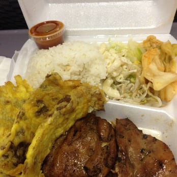 Nimitz Bar-Bq House - Meat jun + BBQ chicken plate - Barbeque Near Me - Honolulu, Hawaii Nimitz Bar-Bq House - Meat jun + BBQ chicken plate - Barbeque Near Me - Honolulu, Hawaii