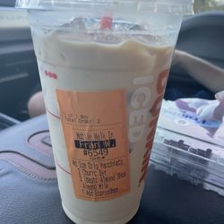 Dunkin' - Iced Macchiato with an extra shot of expresso