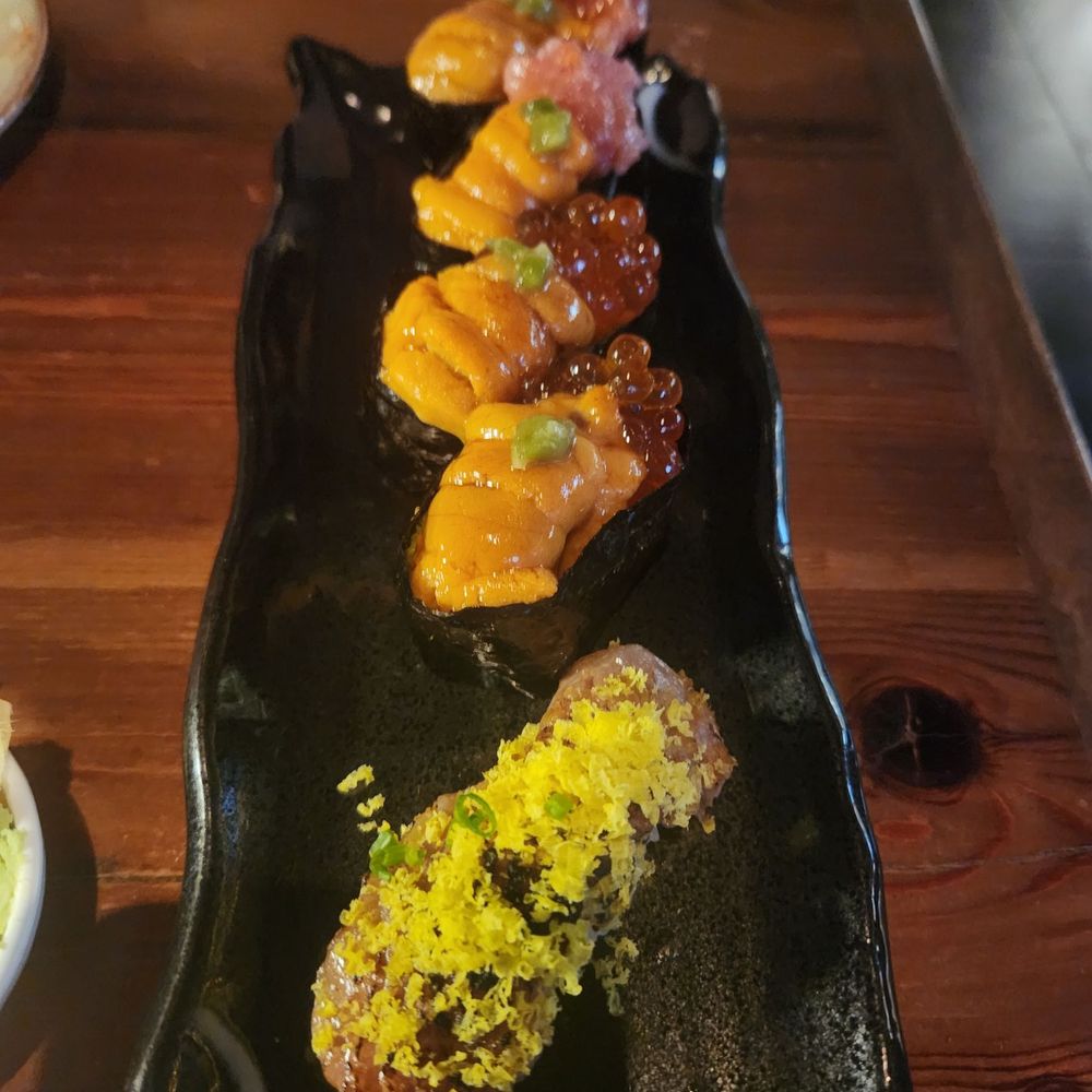 Joto - Uni fatty tuna, uni row, steak and egg - Japanese Near Me - Chicago, Illinois Joto - Uni fatty tuna, uni row, steak and egg - Japanese Near Me - Chicago, Illinois