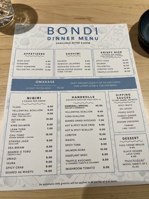 Menu photo 4 Bondi Sushi - Miami Beach Miami Beach, FL Menu photo 4 Bondi Sushi - Miami Beach Miami Beach, FL