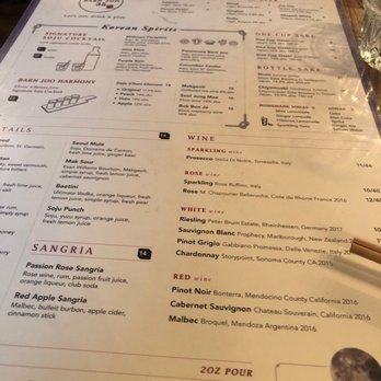 Barn Joo 35 - Menu - Korean Near Me - New York, New York