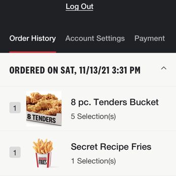 KFC - How long I waited for chicken fingers and 9 French fries - Chicken Wings Near Me - Philadelphia, Pennsylvania