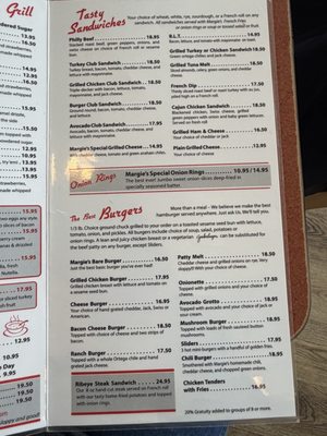Menu photo 5 Margie's Diner Paso Robles, CA
