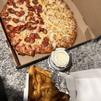 Mountain Mike's Pizza - Large Pizza and potato wedges - Chicken Wings Near Me - North Las Vegas, Nevada