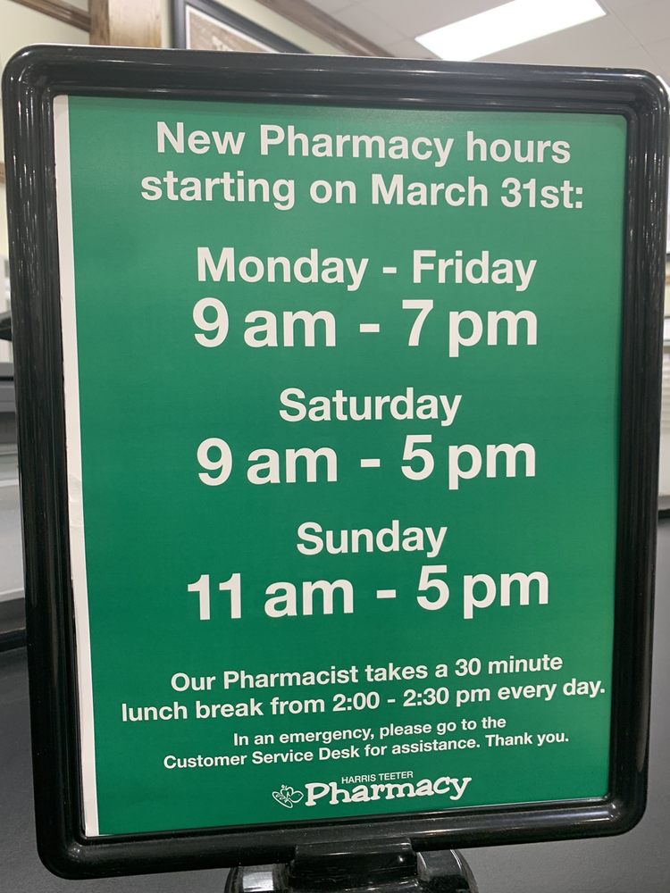 HARRIS TEETER PHARMACY Updated June 2024 975 Savannah Hwy