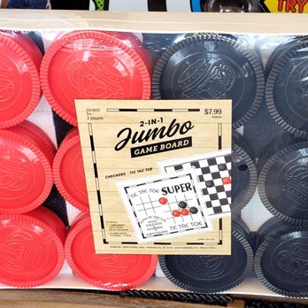 Hobby Lobby - Jumbo game board (checkers and tic-tac-toe), $7.99 for the set. - Arts & Crafts Near Me - Turlock, California Hobby Lobby - Jumbo game board (checkers and tic-tac-toe), $7.99 for the set. - Arts & Crafts Near Me - Turlock, California