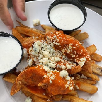 Tamarack Alehouse & Grill - Buffalo chicken strips with fries. - Burgers Near Me - Lakeside, Montana
