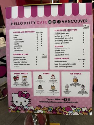 Menu photo 1 Hello Kitty Cafe Vancouver, BC
