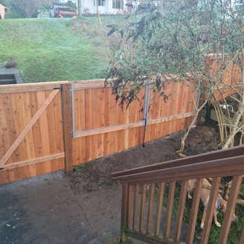 RL Quality Construction - Inside view: 4ft walk thru and 12ft double privacy gates - Fences & Gates Near Me