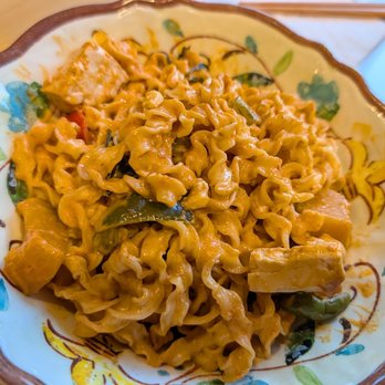 Khao Thai Restaurant - My leftovers next day - added pumpkin curry to noodles - Thai Near Me - Saratoga, California