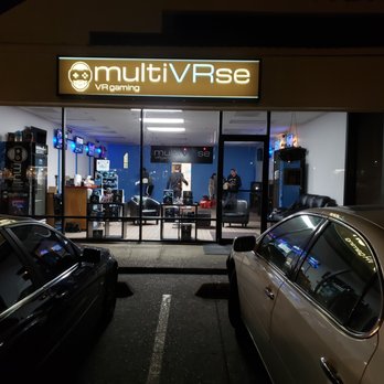 multiVRse - Front door after dark - Virtual Reality Centers Near Me - Eugene, Oregon