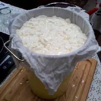 FARMcurious - draining the whey - Do-It-Yourself Food Near Me - Berkeley, California