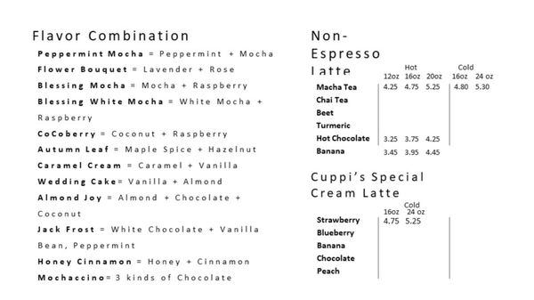 Menu photo 5 Cuppi Coffee Bristow, VA