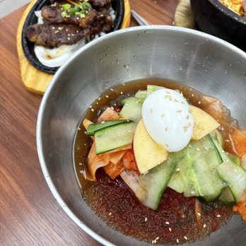 Cho Dang Village - Spicy Korean Cold Noodles and Korean bbq rib combo - Korean Near Me - Plano, Texas