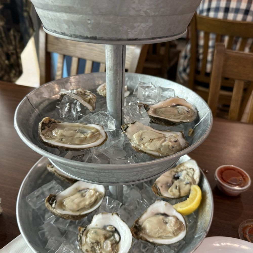 oysters on the half shell