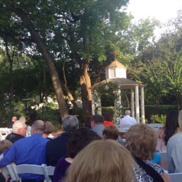 Nice wedding venue under the trees -- a bit warm though...