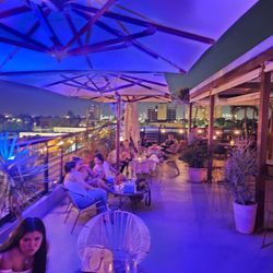 Taquiza - The vibes are great on the rooftop.
