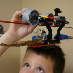 Are you ready for gravity powered zip-line racers!