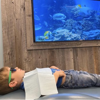 Jacobsen Pediatric Dentistry - Fish on tv and tv on the ceilings - Pediatric Dentists Near Me - Oregon City, Oregon