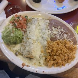 Enchilada al Carbon with Verda sauce Enchilada al Carbon with Verda sauce