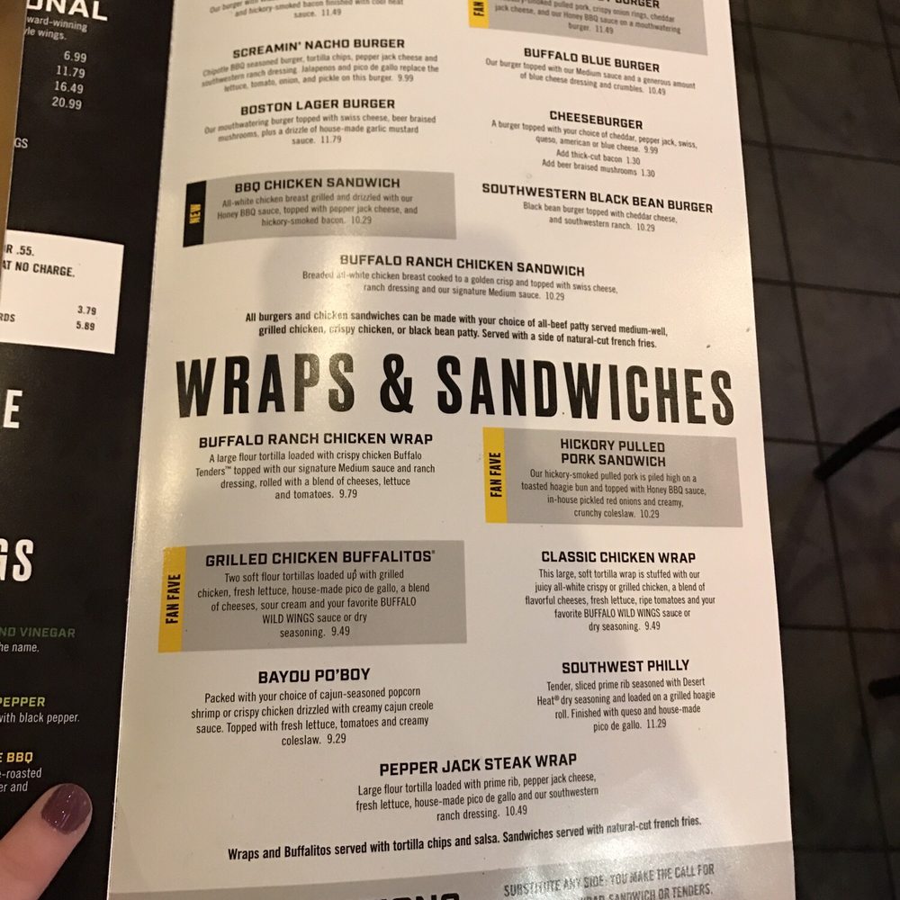 Buffalo Wild Wings - Menu - Chicken Wings Near Me - Sevierville, Tennessee