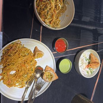 The Monk's Indian Fusion - Samosas and Manchuria Noodles - Indian Near Me - Webster, Texas The Monk's Indian Fusion - Samosas and Manchuria Noodles - Indian Near Me - Webster, Texas