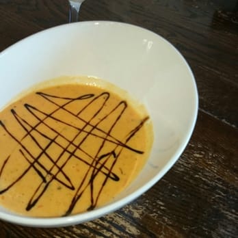 The Ridge Social Eatery - Roasted red.peper soup. - Canadian (New) Near Me - Roseville, Ontario