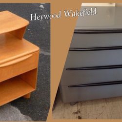 Once & Again - Retro nightstand painted to match this dresser. $19+DIY refinishing=a bargain!