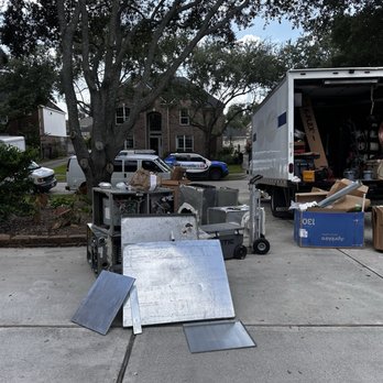 Richmond's Air - A lot of old equipment all hauled out of the 2nd Story attic in 200 degree heat - Heating & Air Conditioning/HVAC Near Me Richmond's Air - A lot of old equipment all hauled out of the 2nd Story attic in 200 degree heat - Heating & Air Conditioning/HVAC Near Me