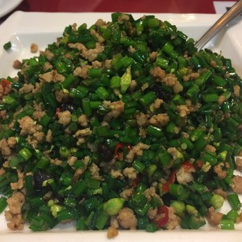 OK Ryan Restaurant - Garlic chives with pork - Chinese Near Me - Flushing, New York OK Ryan Restaurant - Garlic chives with pork - Chinese Near Me - Flushing, New York