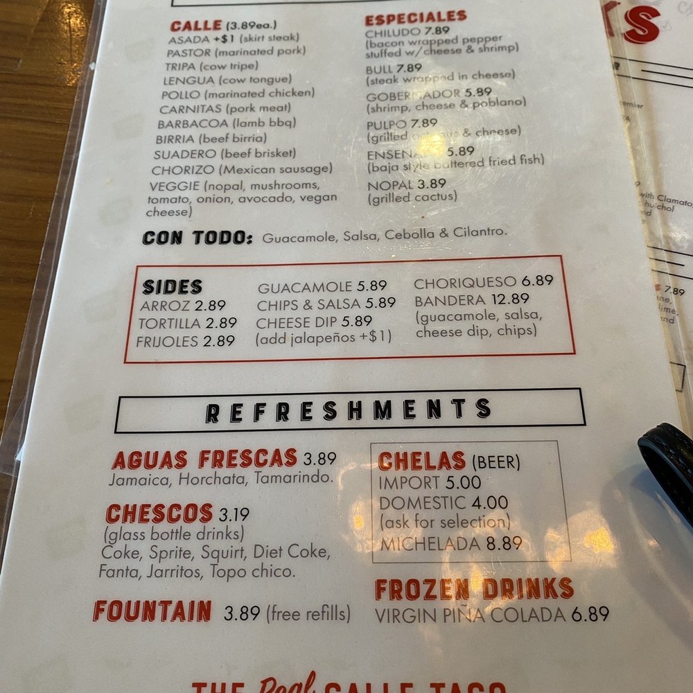 Calle Taco - Menu - Tacos Near Me - Nashville, Tennessee Calle Taco - Menu - Tacos Near Me - Nashville, Tennessee