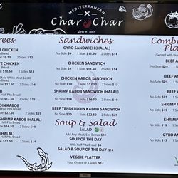 Char Char - Menu